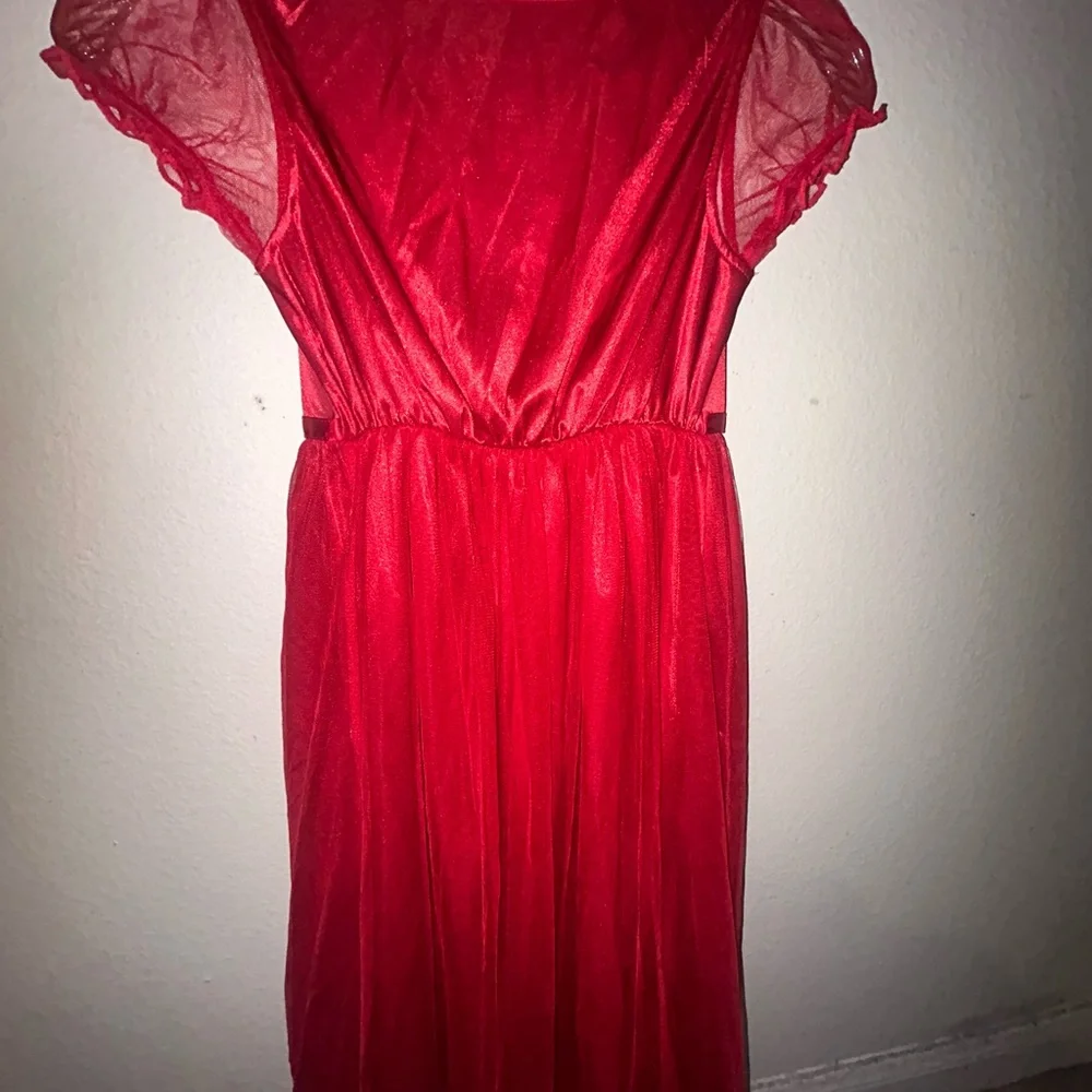 Disney Red Princess Dress with Character Print - Picture 3 of 3